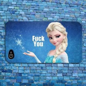 Disney Frozen Elsa Cute Phone Case Funny Quote Cover iPhone 4 4s 5 5s ...