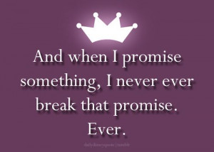 , its a princess thing! It's sort of like a pinky promise a princess ...