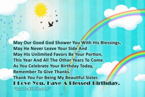 Happy Birthday Sister Quotes