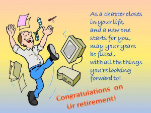 ... to your loved one’s retirement and express your heartfelt delight