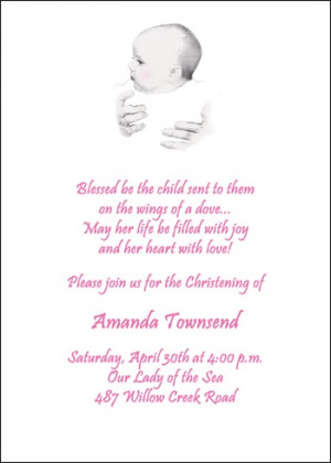 Sweet Baby Baptism Christening Invitation Cards areBecoming Very