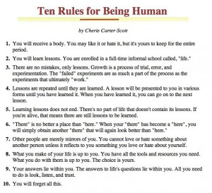 Ten-rules-for-being-human