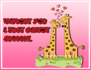 Cute Love Pictures Of Giraffes With Love Sayings