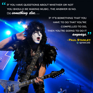 Paul offers advice to young musicians, adding that your passion should ...