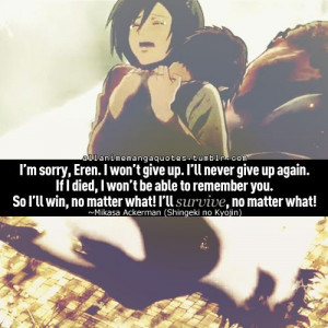 Attack on Titan ¦ Mikasa & Eren ): I cried like a wimp.