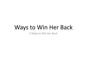 Ways to Win Her Back - 3 Steps to Win Her Back by NatashaRadford