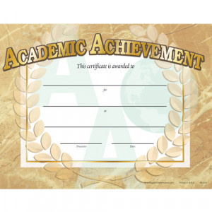 academic achievement awards certificates
