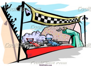 finish line at raceway