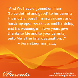Islamic Quotes about Mothers: