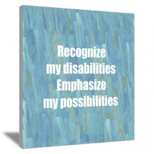 Disability Awareness Canvas Art