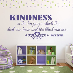 Home / Mark Twain Quote Wall Sticker Kindness Wall Art