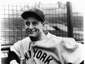Lou Gehrig, the hall-of-fame American baseball player whose lateral ...