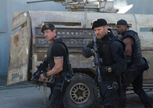 Sylvester Stallone, Jason Statham and Terry Crews in Lionsgate Films ...
