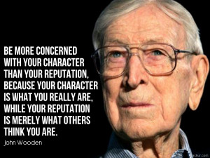 Coach John Wooden wrote a book based on his incredible coaching ...