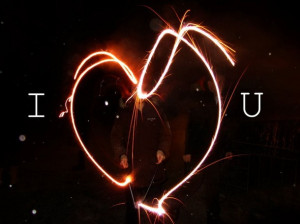 fireworks, heart, i love you, light, love