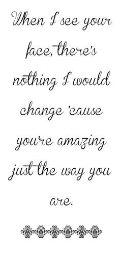 Bruno Mars - Just The Way You Are - song lyrics, song quotes, songs ...