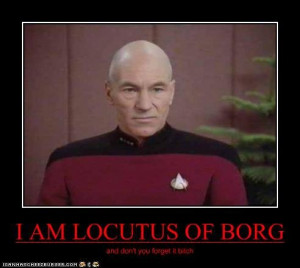 Locutus of Borg Captain Jean Luc Picard