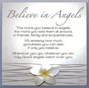believe in angels..