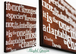 Inspirational Word Art Print on Dark Wood Panels by RightGrain, $40.00