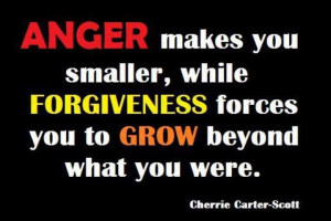 Anger vs. forgiveness