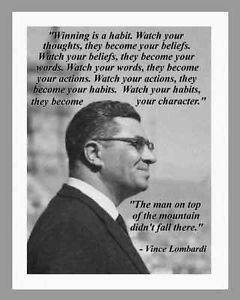 VINCE LOMBARDI - TRIBUTE PRINT #4 ON 8.5