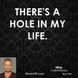 Hole in My Life Quotes