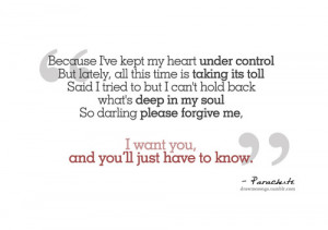 Parachute, Under Control