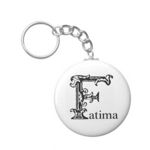 Fancy Monogram: Fatima Key Chains