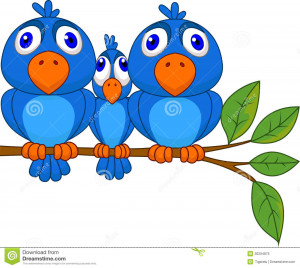 Big Cartoon Tree Bird and big bird cartoon