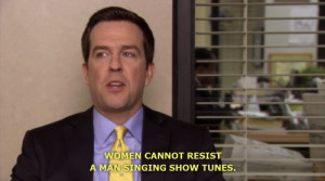 In order to help you be as flamboyant as possible, Andy Bernard is ...