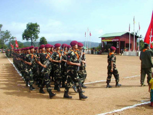 SSA troops parade in Independence Day ceremony.