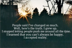 People said I ve changed quote