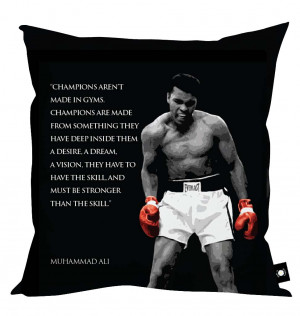 Muhammad Ali' Quotes Cushion - 4 Styles