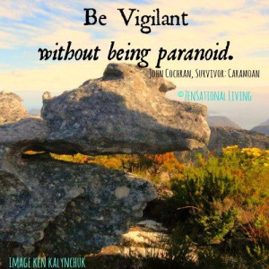 Be vigilant without being paranoid