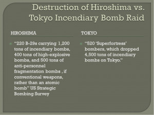 ... of tokyo was more destructive than the bombing of hiroshima