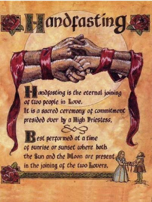 The Union Handfasting, is an ancient ritual was practiced by the ...