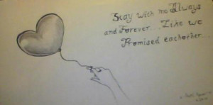 My Emo Balloon + Quote “Stay with me, Forever and Always like you ...