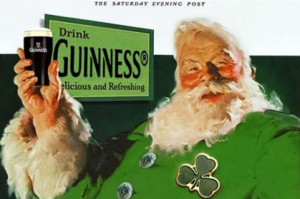 Guinness' very own Irish Santa Photo by: Saturday Evening Post