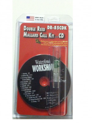 Haydel DR-85 Double Reed Mallard Call Kit w/ CD