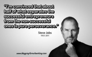 convinced that about half of what separates the successful ...