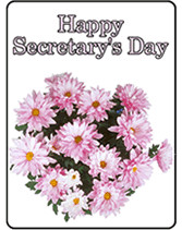 day greeting card this greeting card text says happy secretary s day ...