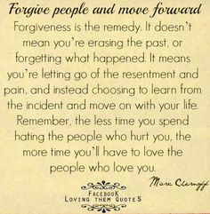 ... weight has been lifted off my shoulders. But certain ppl take longer