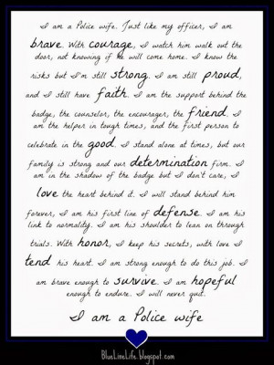 am a Police Wife-Blue Line Life- Living, Loving, and Thriving as a Law ...