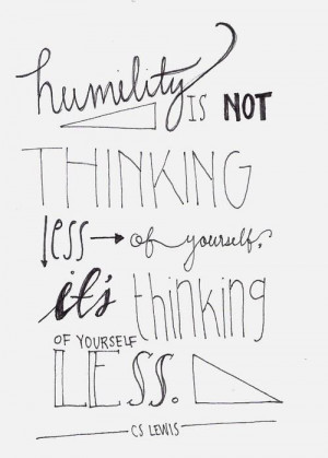 CS Lewis on humility