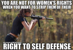 ... women's right when you want to strip them of their right to self