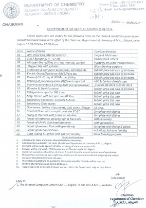 Sealed Quotations are invited for Hospital Lab Equipments(Hematology ...