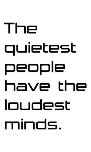 quiet #people #Loud #minds