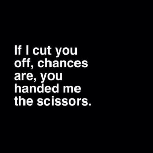 Don't run with scissors.