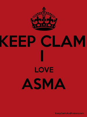 KEEP CLAM I LOVE ASMA Poster