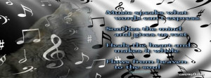 Music Speaks what Words Cannot Express Facebook Cover